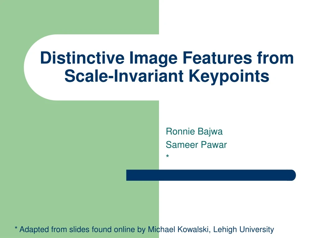 distinctive image features from scale invariant keypoints