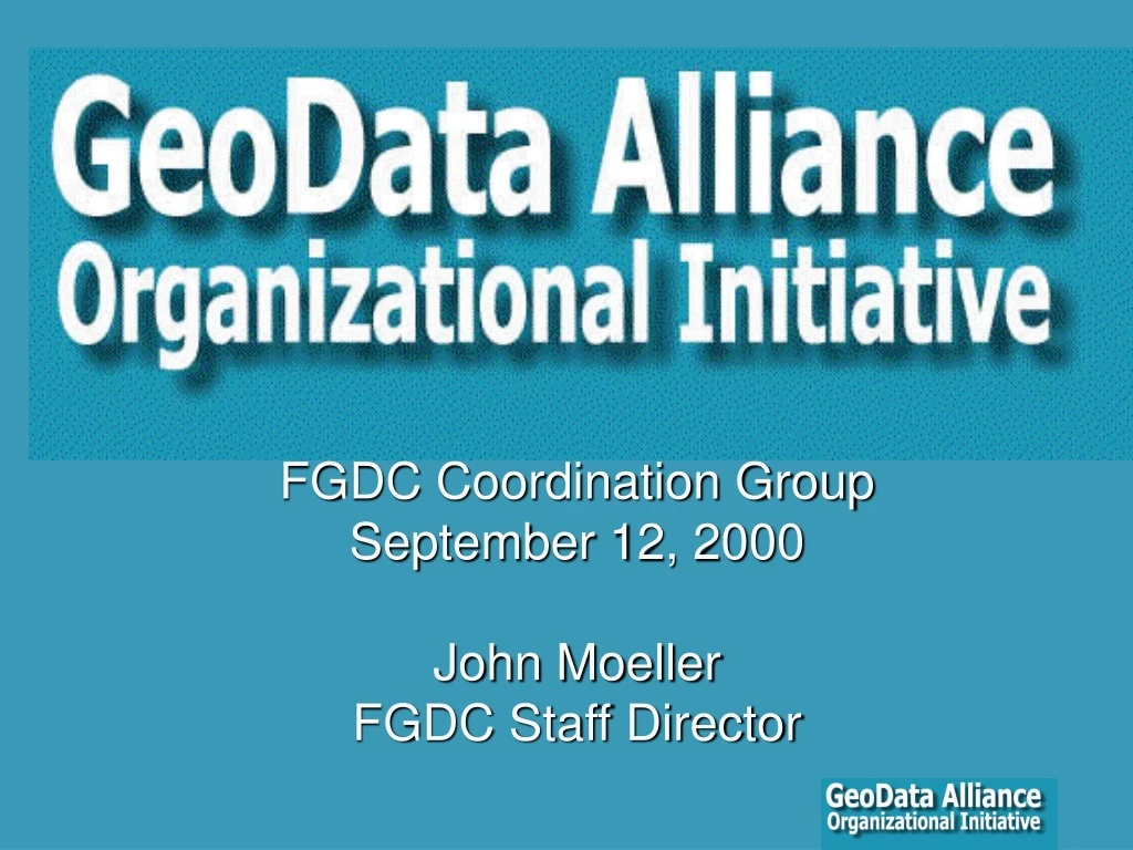 fgdc coordination group september 12 2000 john