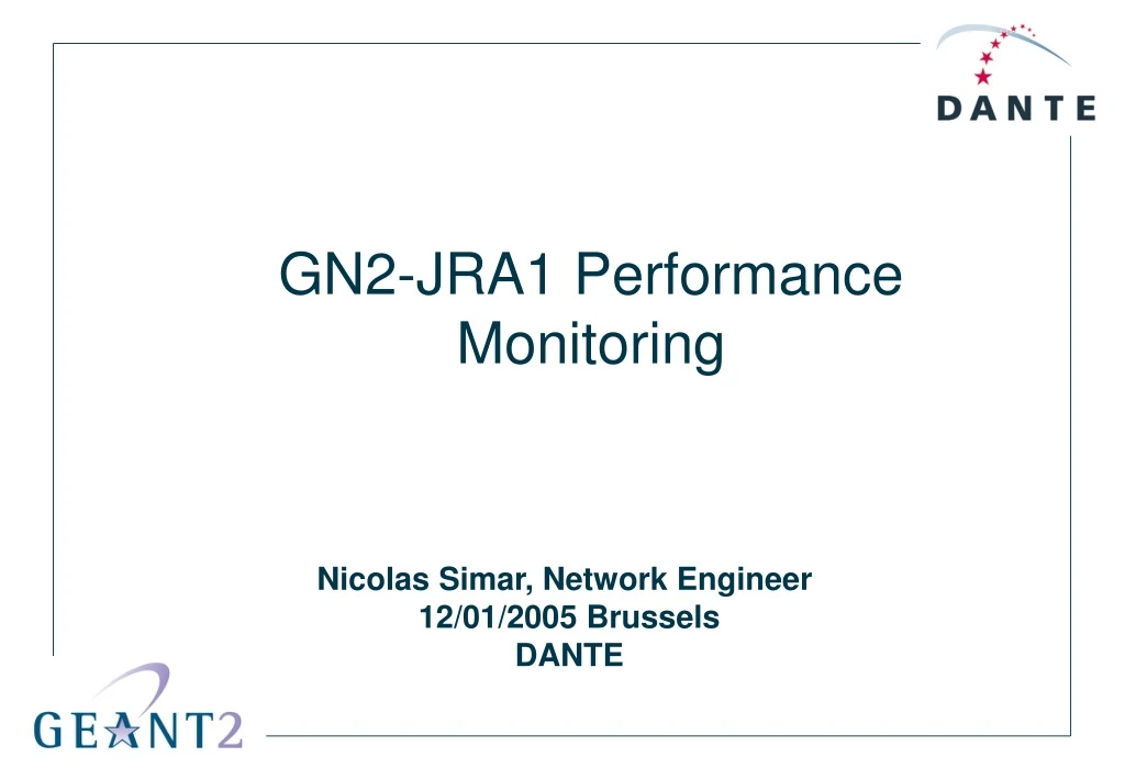 gn2 jra1 performance monitoring