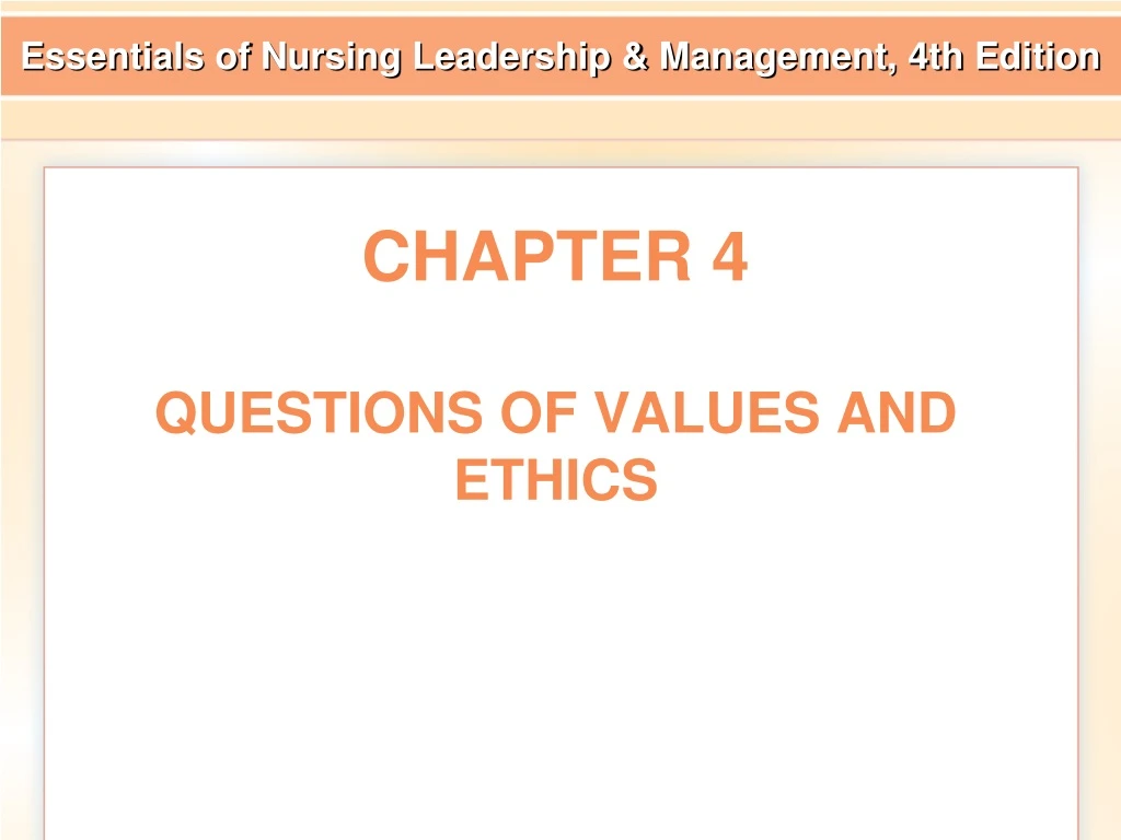 chapter 4 questions of values and ethics