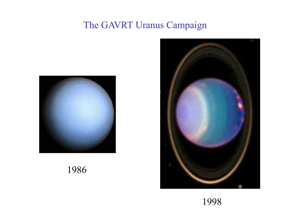 the gavrt uranus campaign