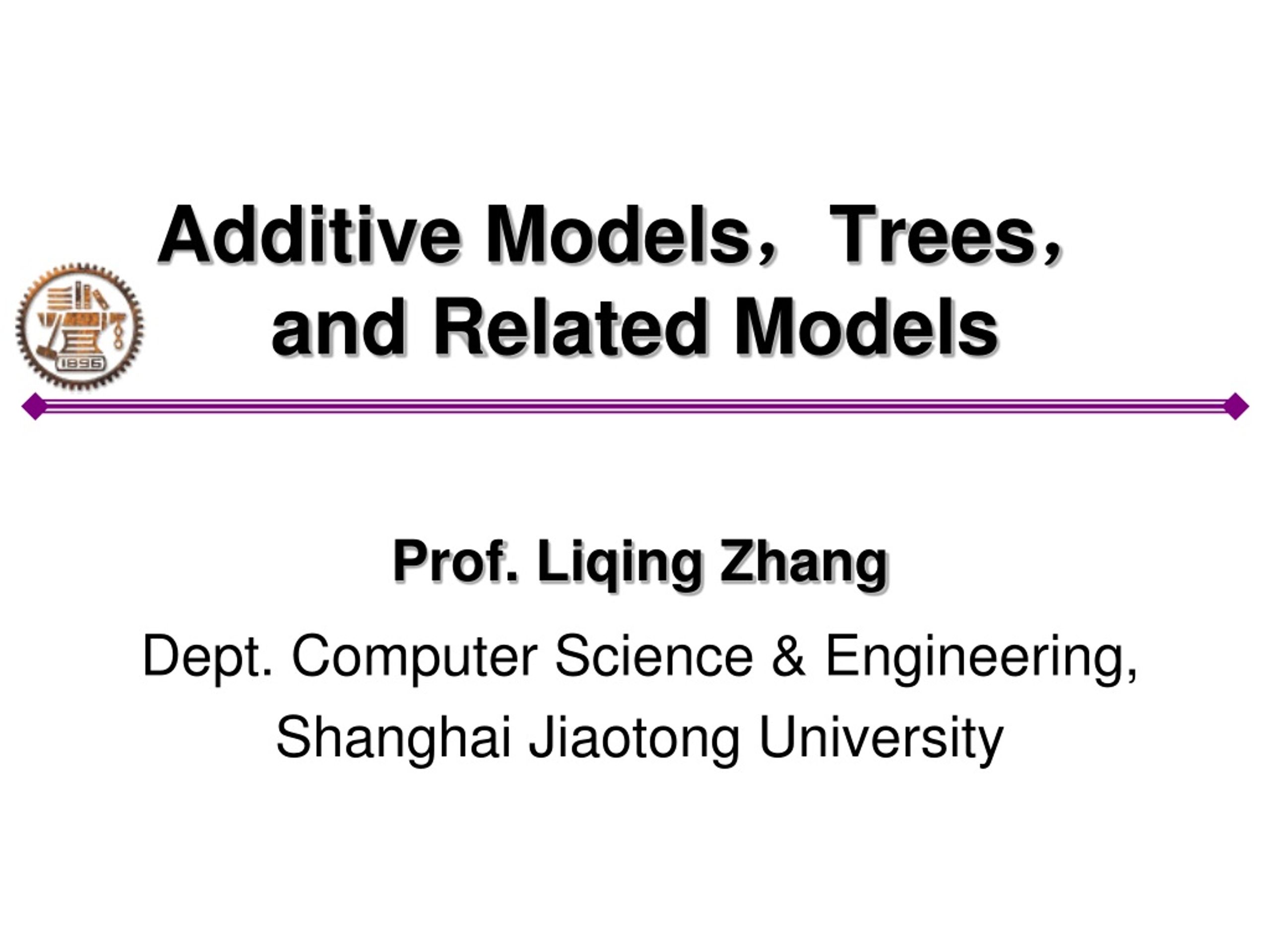 PPT - Additive Models ， Trees ， and Related Models PowerPoint ...