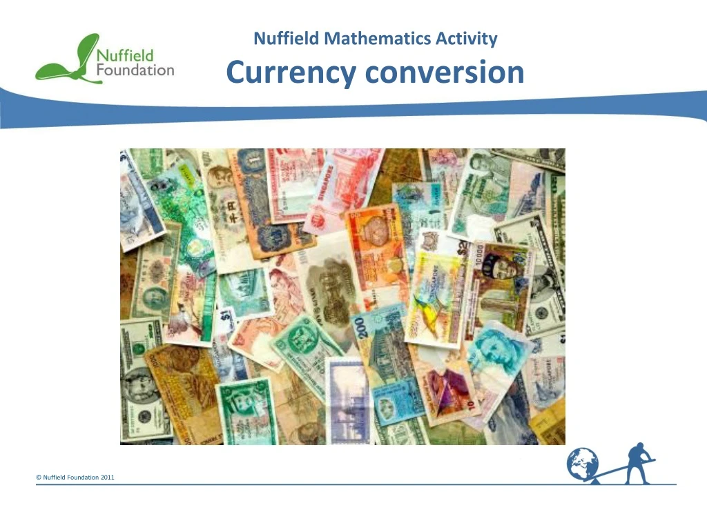 nuffield mathematics activity currency conversion