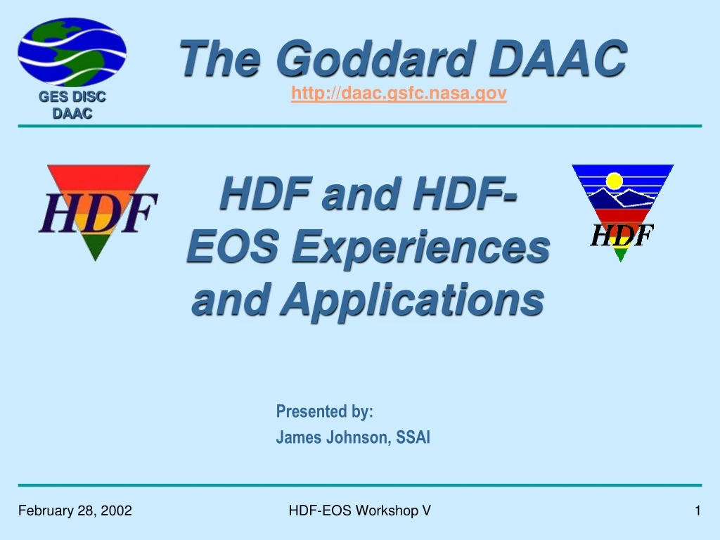 the goddard daac http daac gsfc nasa gov