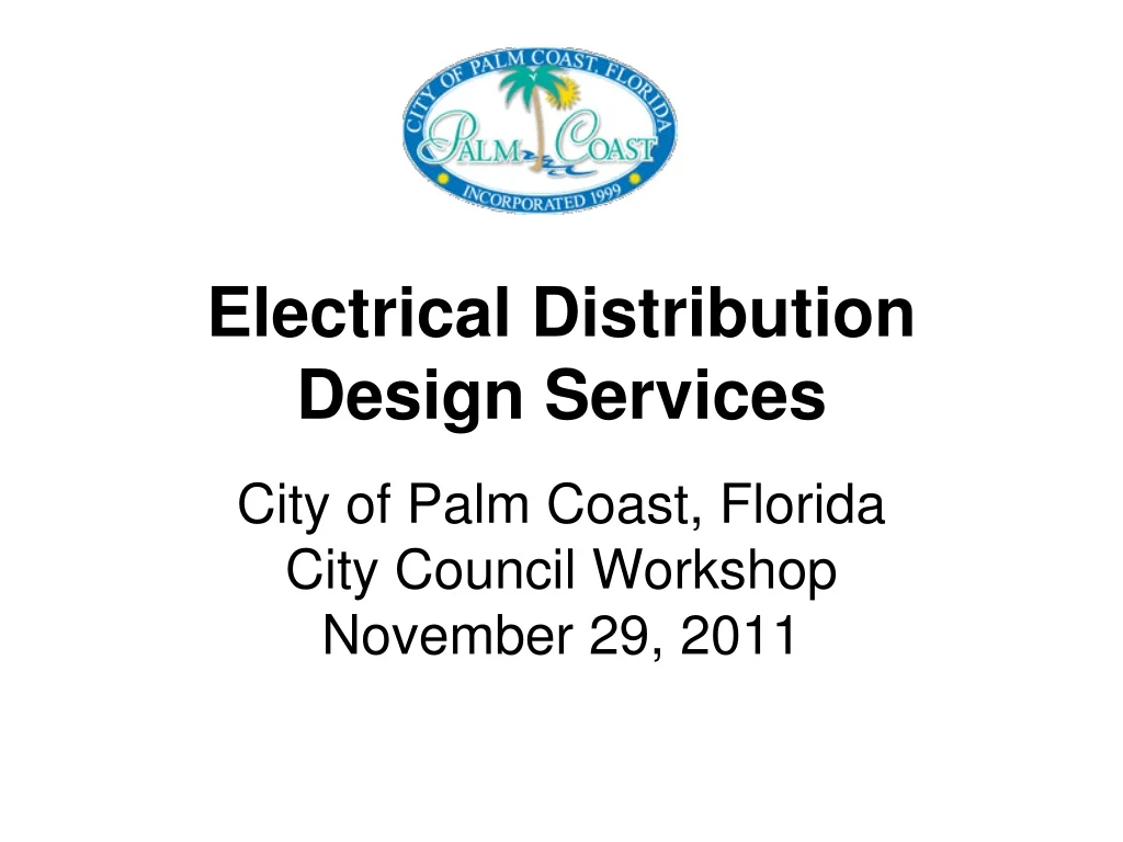 electrical distribution design services