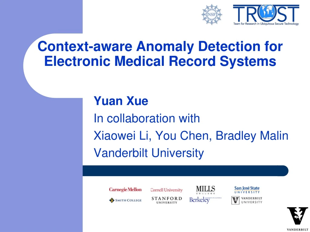 context aware anomaly detection for electronic medical record systems