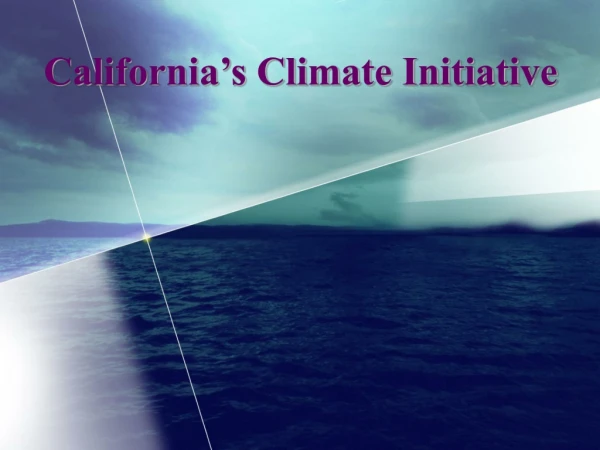 California’s Climate Initiative