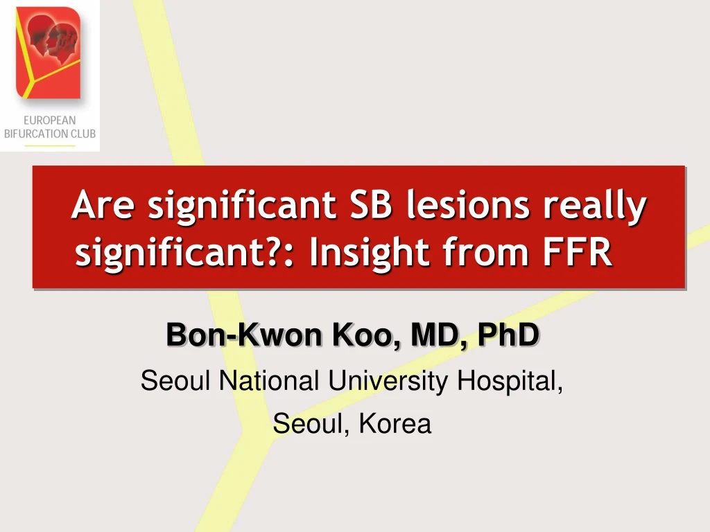 are significant sb lesions really significant insight from ffr