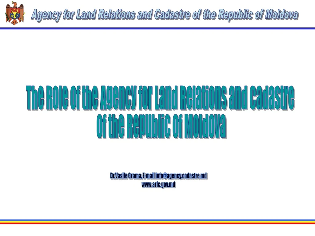 agency for land relations and cadastre