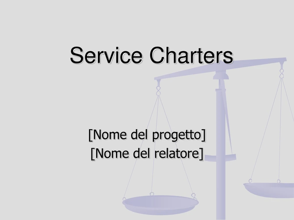 service charters