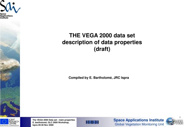 THE VEGA 2000 data set  description of data properties (draft)