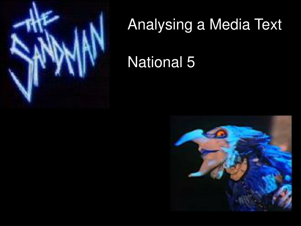 analysing a media text national 5