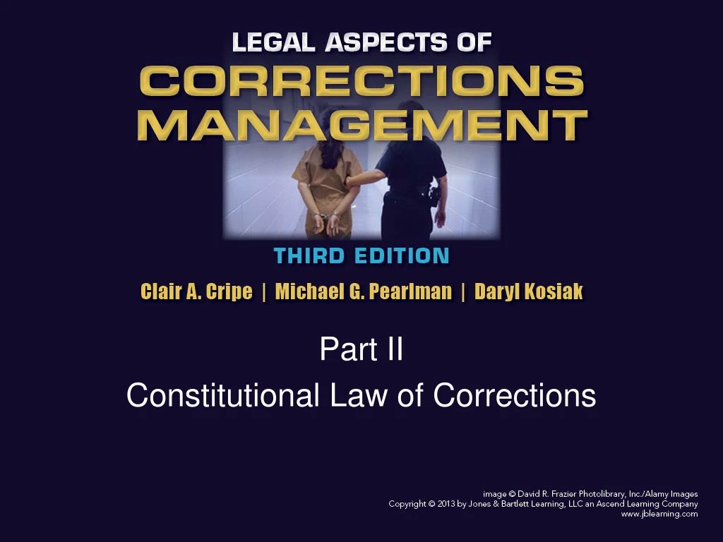 part ii constitutional law of corrections
