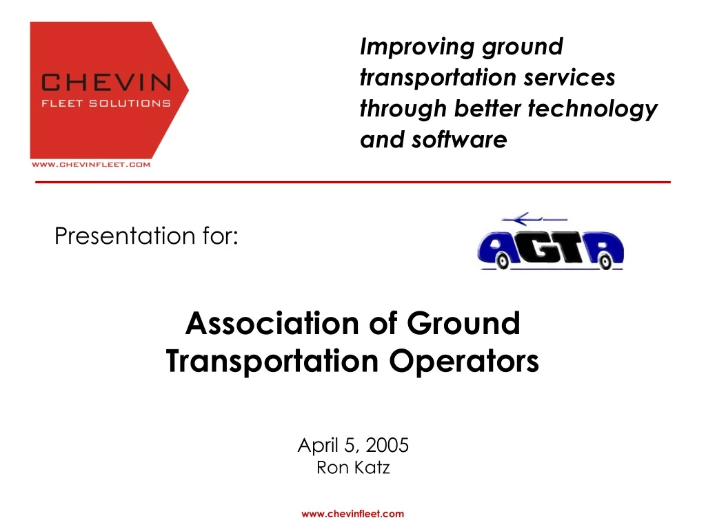 improving ground transportation services through