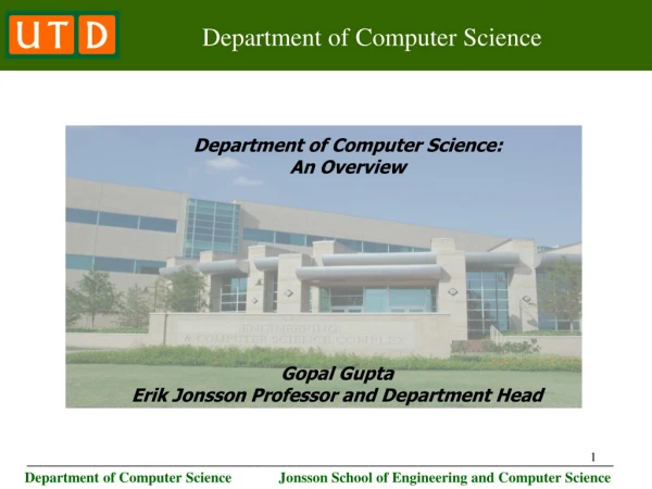 Department of Computer Science