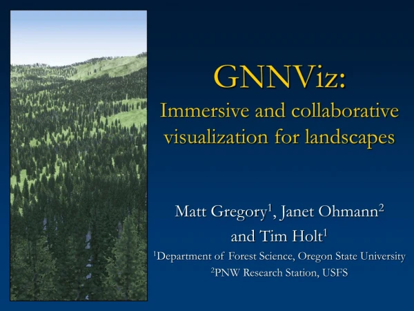 GNNViz: Immersive and collaborative visualization for landscapes