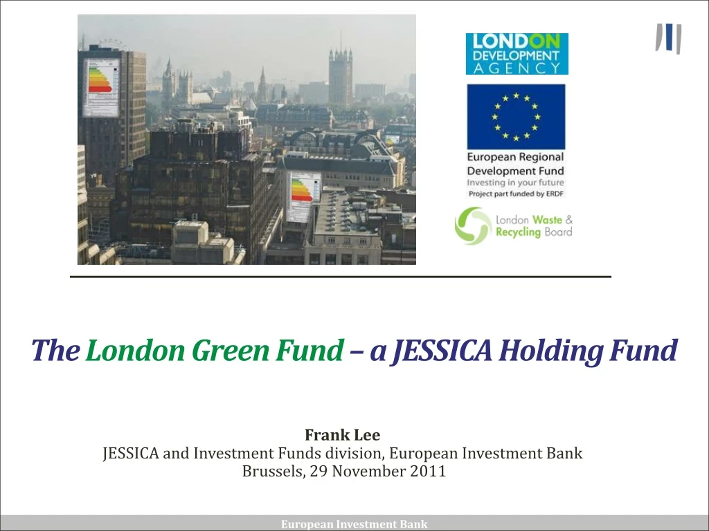the london green fund a jessica holding fund