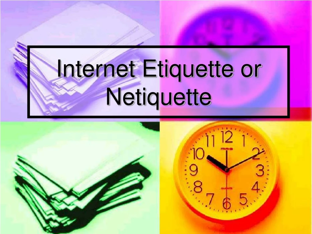internet etiquette or netiquette