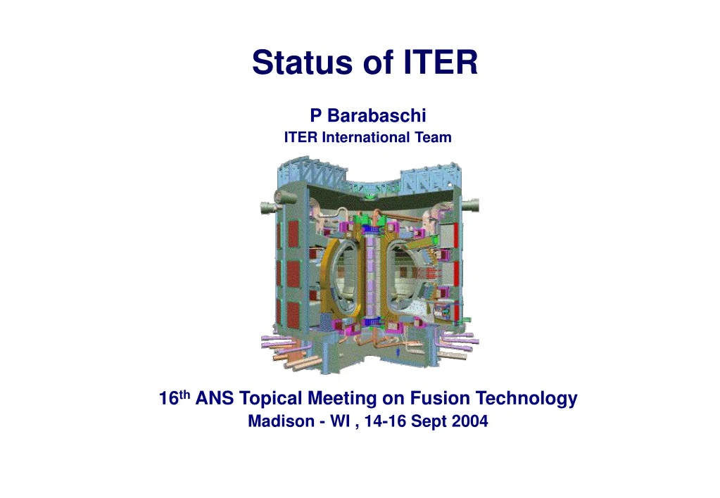 status of iter