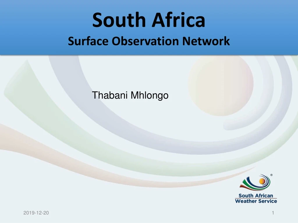 south africa surface observation network