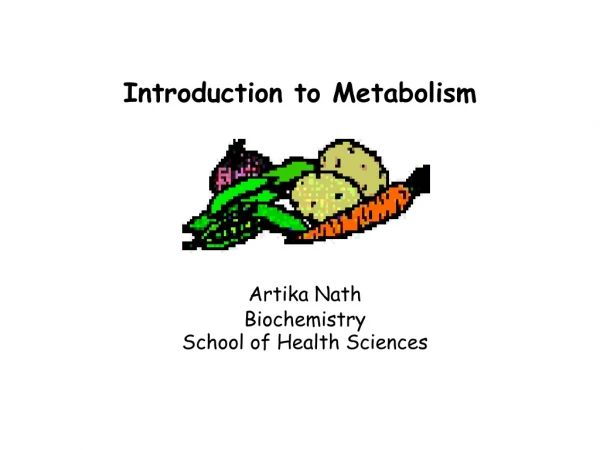 Introduction to Metabolism