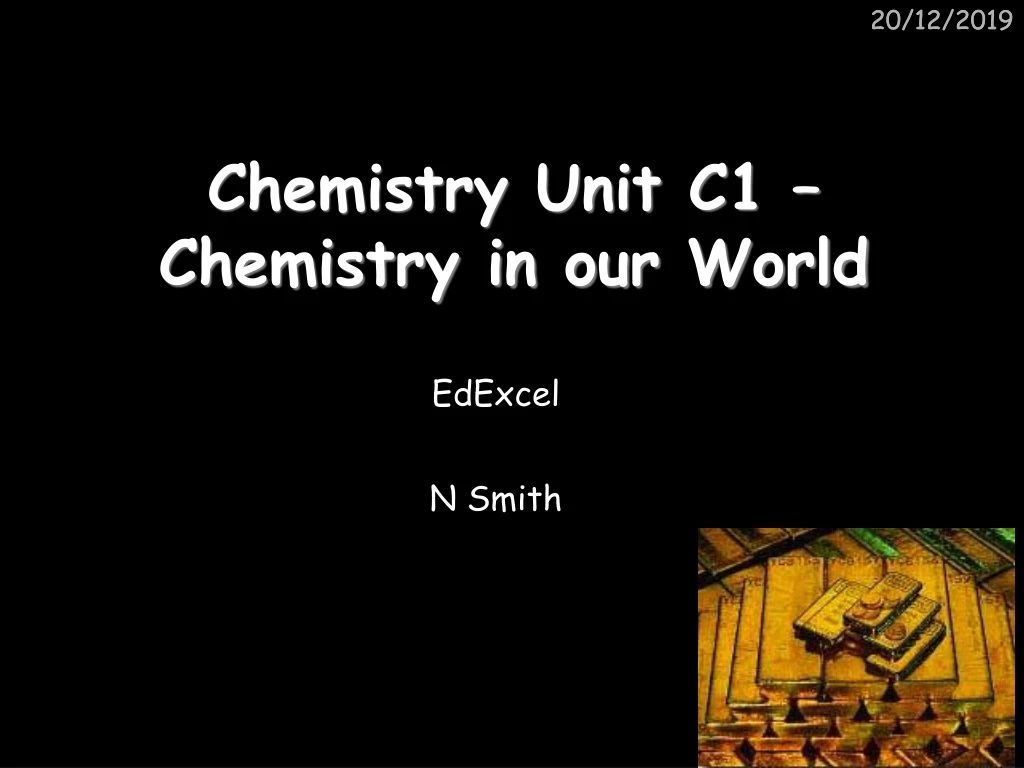 chemistry unit c1 chemistry in our world