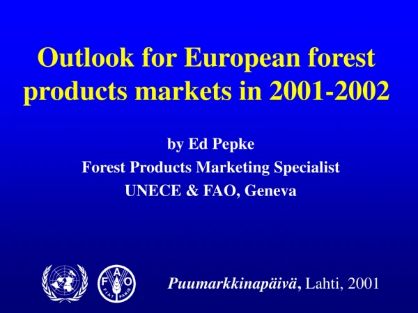 Outlook for European forest products markets in 2001-2002