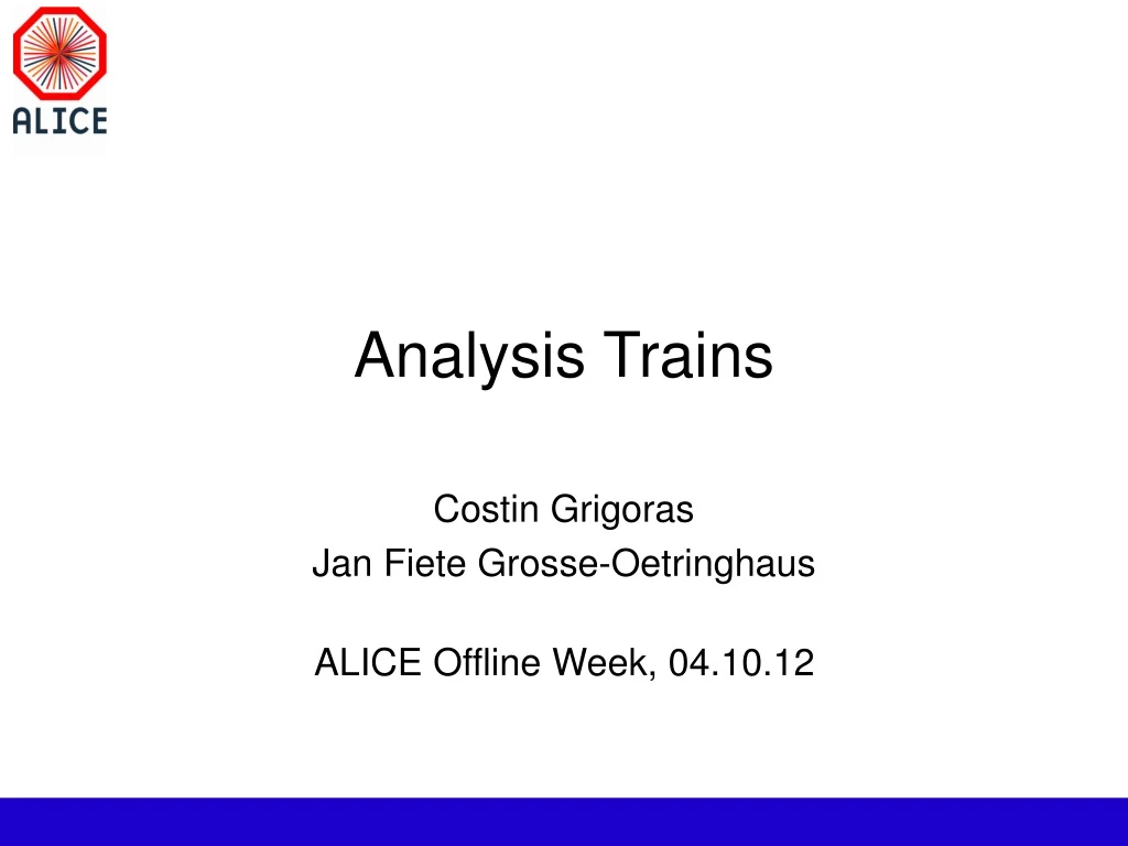 analysis trains