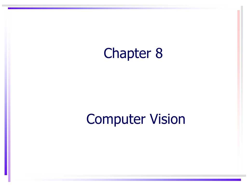 chapter 8 computer vision