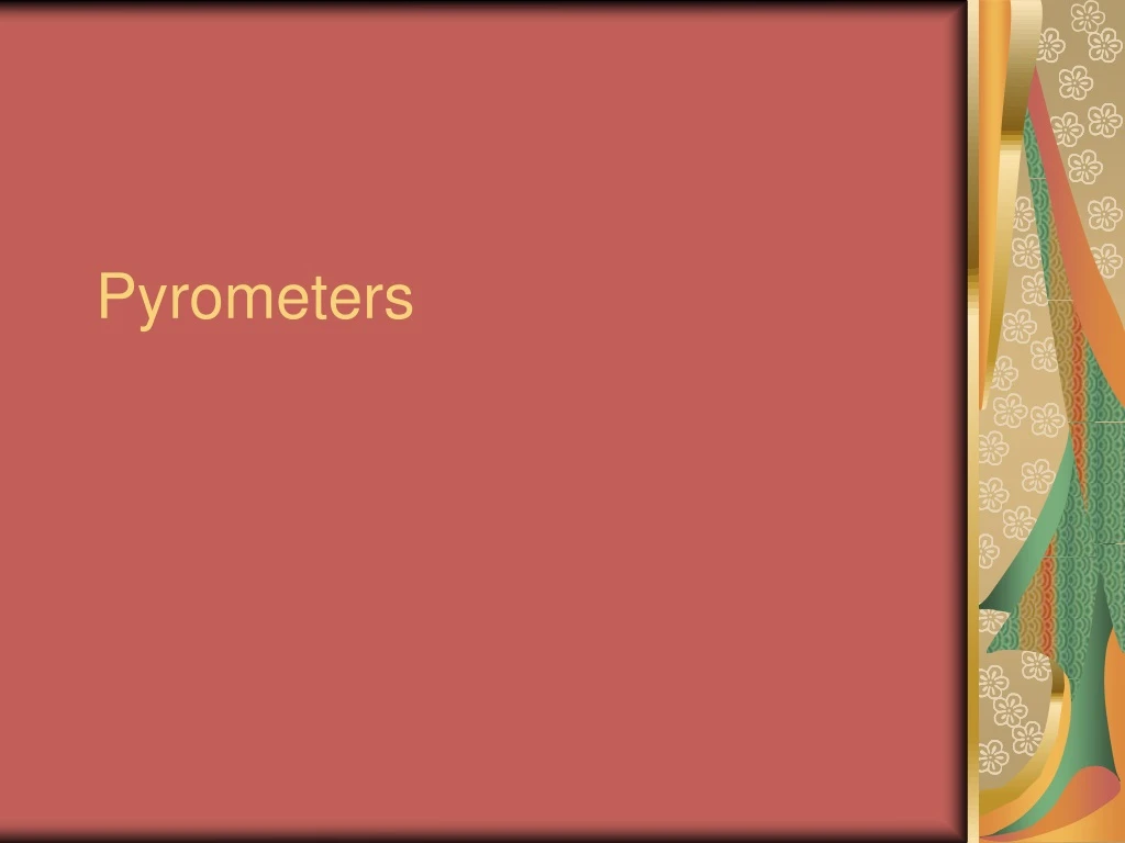 pyrometers