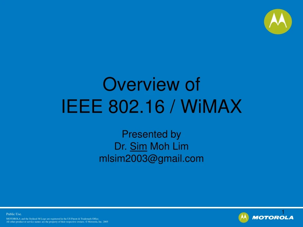 overview of ieee 802 16 wimax