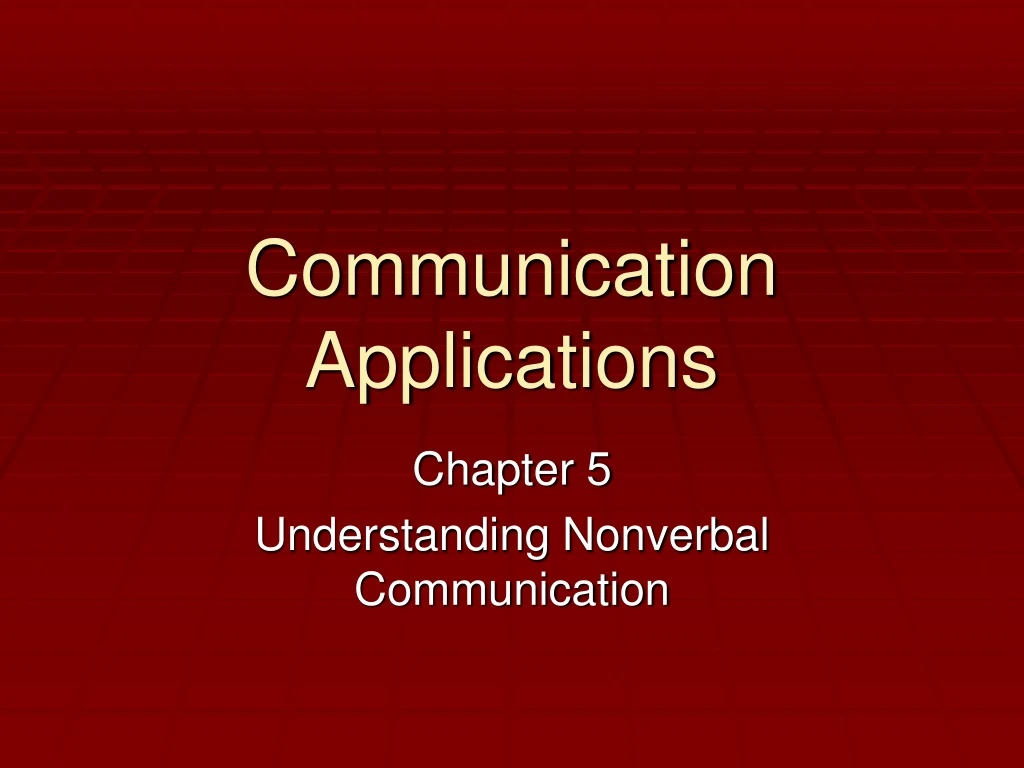 communication applications