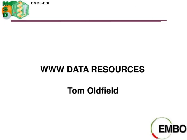 WWW DATA RESOURCES