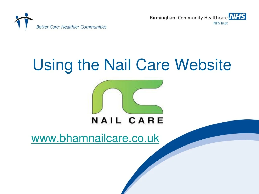 using the nail care website