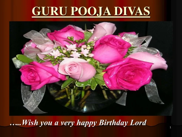 GURU POOJA DIVAS