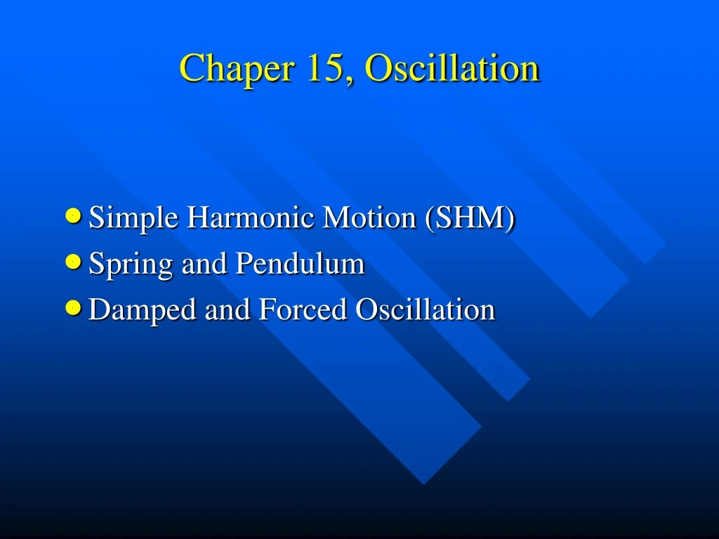 chaper 15 oscillation