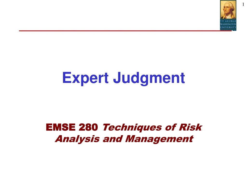 expert judgment