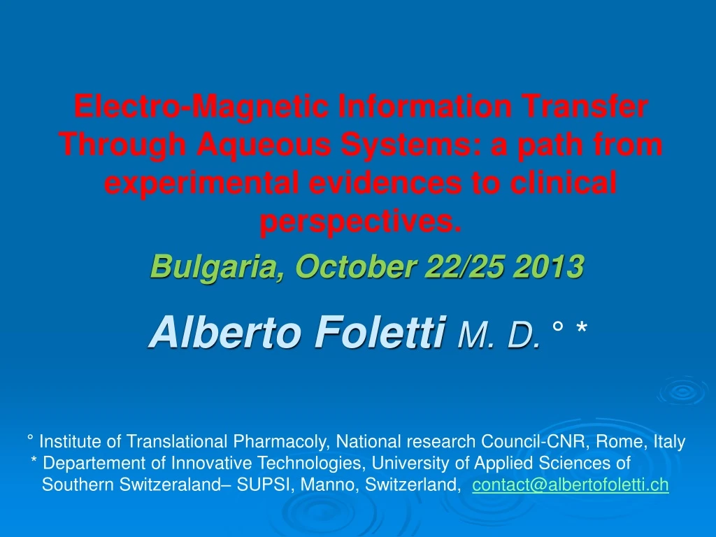 alberto foletti m d