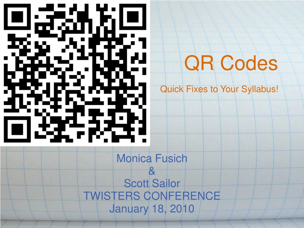 qr codes quick fixes to your syllabus