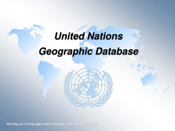 United Nations Geographic Database