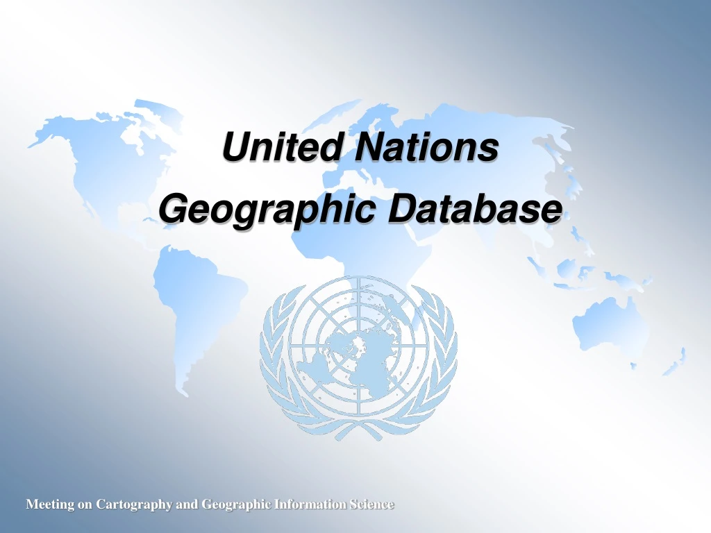 united nations geographic database