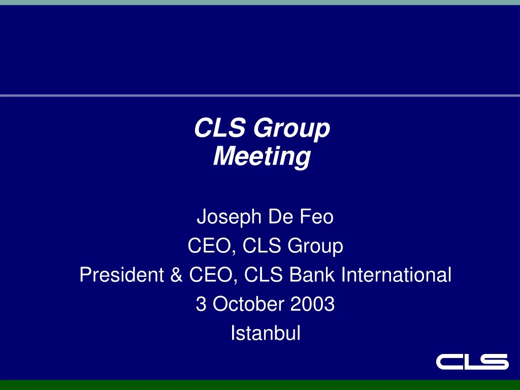 cls group meeting
