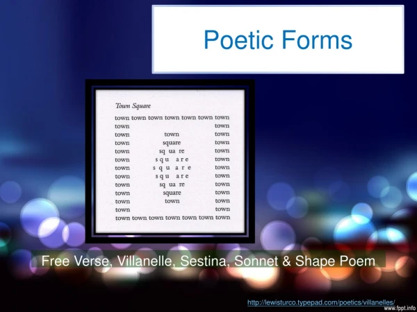 Poetic Forms