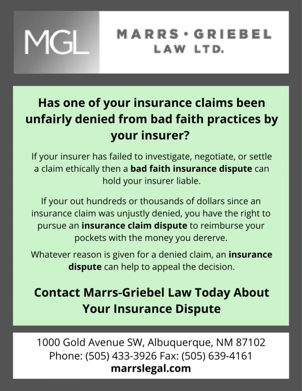 What are my options to dispute when my insurance company denies my claim?