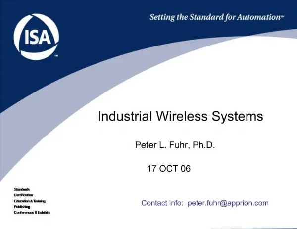 Industrial Wireless Systems