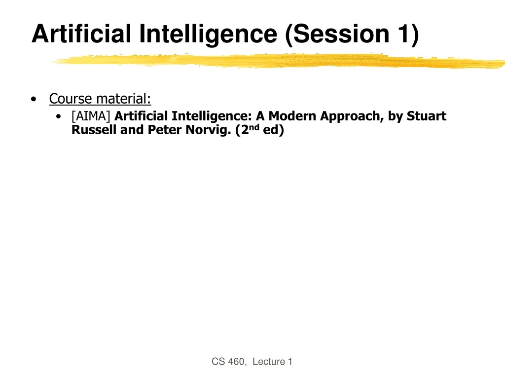 artificial intelligence session 1