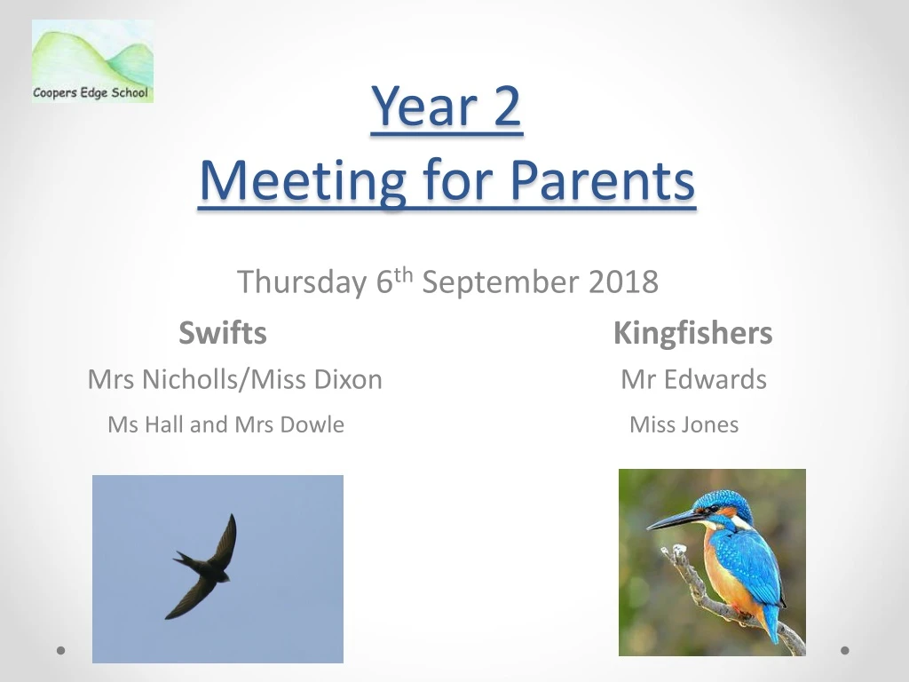 year 2 meeting for parents