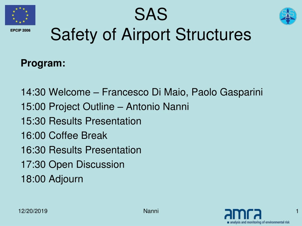 sas safety of airport structures