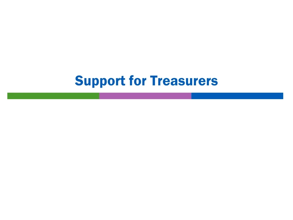 support for treasurers