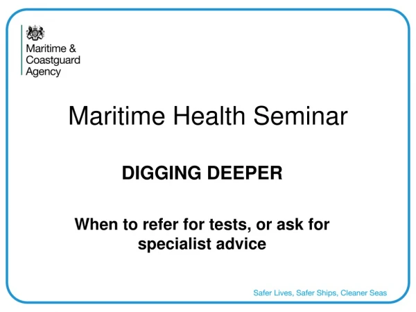 Maritime Health Seminar
